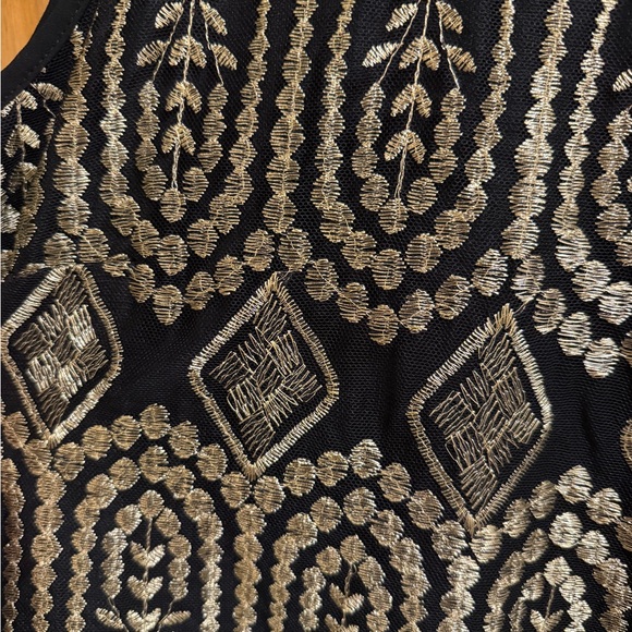 Altar'd State Black and Gold Maxi Dress - Picture 4 of 5